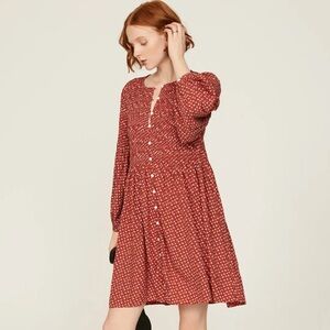 Madewell Easy Smocked Mini Dress, Size M
